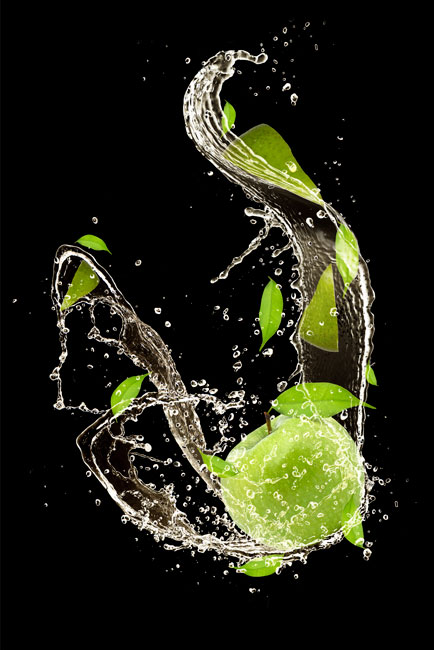 Vinilos electrodomésticos lavavajillas manzana verde